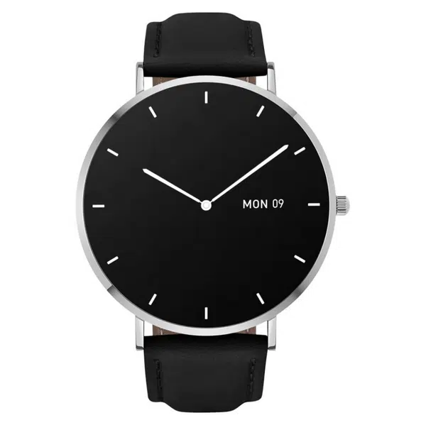 GARETT ELECTRONICS Smartwatch Verona stříbrná černý řemínek chytré hodinky, rozbalené