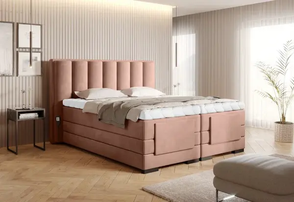 Boxspring Veros Rozměr: 180 x 200 cm, látka: Velvetmat 24