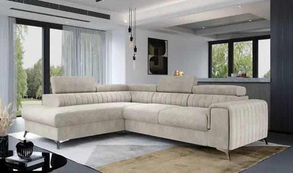 Sedací souprava Laurence Provedení: Levá varianta, látka: Dora 21