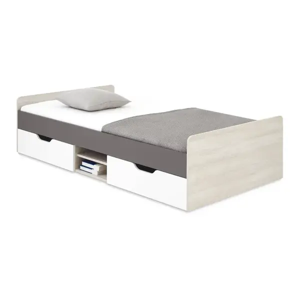 Postel Remo RM16 Barva korpusu + barva dveří: Dub Wilton/ Bílá/ Antracit