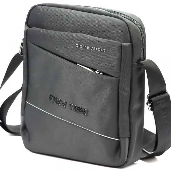 Pánska taška cez rameno šedá - Pierre Cardin Walid