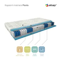 Matrace Paola Rozměr: 180 x 200 cm, Potah: Potah Aloevera