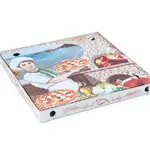 100 ks - Krabica na pizzu 400x400x40mm, biela s potlačou