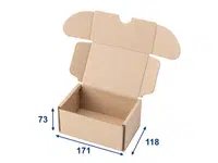 50 ks - Minikrabica/krabička 165x115x70 3VVL hnedá