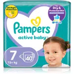 Pampers Active Baby Size 7 jednorázové pleny 15+ kg 40 ks