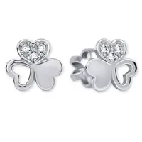 Soliter Něžné náušnice z bílého zlata s krystaly 239 001 00938 07
