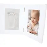 Happy Hands Double Frame Double Frame Large sada na otisk miminka White 36,7 cm x 23,7 cm 1 ks