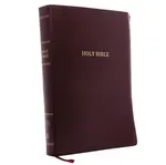KJV Holy Bible: Super Giant Print with 43,000 Cross References, Burgundy Leather-look, Red Letter, Comfort Print: King James Version - Thomas Nelson