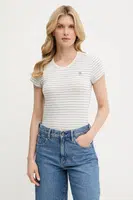 Bavlněné tričko G-Star Raw dámské, zelená barva