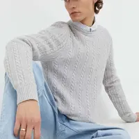 Svetr Abercrombie & Fitch pánský, šedá barva