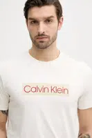 Bavlněné tričko Calvin Klein Jeans bílá barva, s potiskem, J30J327472
