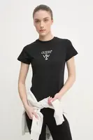 Tričko Guess COLETTE černá barva, V4YI21 KCDH1