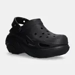 Pantofle Crocs Bubble Crush Clog dámské, černá barva, na platformě, 210061