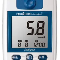 Easygluco Glukometr s 25 ks testovacích proužků + 25 lancet