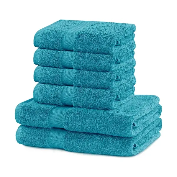 Sada ručníků home & lifestyle Marina 6-pack tyrkysová barva