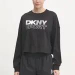 Bavlněné tričko s dlouhým rukávem Dkny