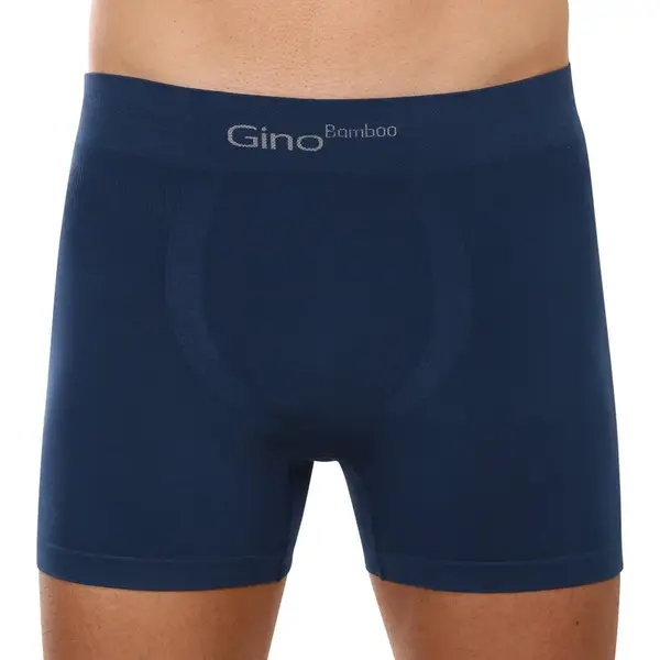 Gino Pánské boxerky bezešvé bambusové petrol (54004) L