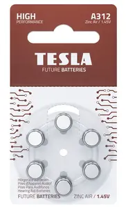 TESLA Baterie do naslouchadel A312 PR41 6 ks