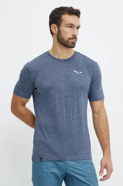 Sportovní triko Salewa Eagle Minilogo modrá barva, 00.0000028903