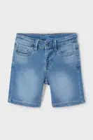 Dětské riflové kraťasy Mayoral soft denim modrá barva, 3218