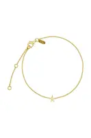 Pozlacený stříbrný náramek Design Letters