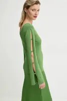 Svetr Bruuns Bazaar dámský, zelená barva, lehký, BBW4331