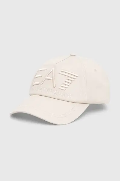 Bavlněná baseballová čepice EA7 Emporio Armani