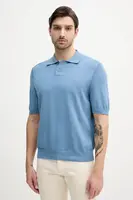 Polo tričko BOSS Orange modrá barva, 50514223