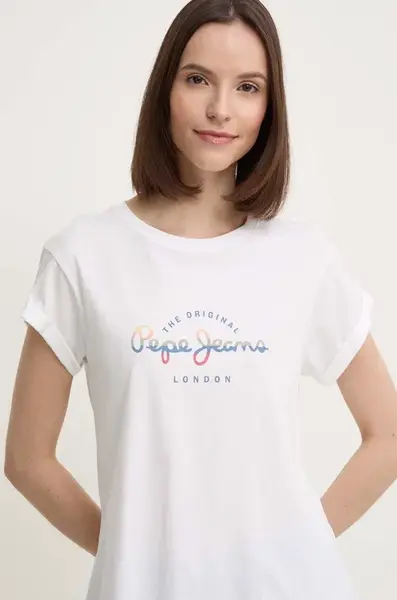 Bavlněné tričko Pepe Jeans EVETTE