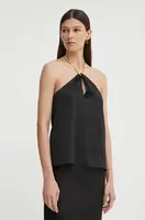 Top Bruuns Bazaar AcaciaBBElla top černá barva, BBW3941