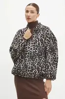 Bunda Answear.LAB dámská, béžová barva, přechodná, oversize