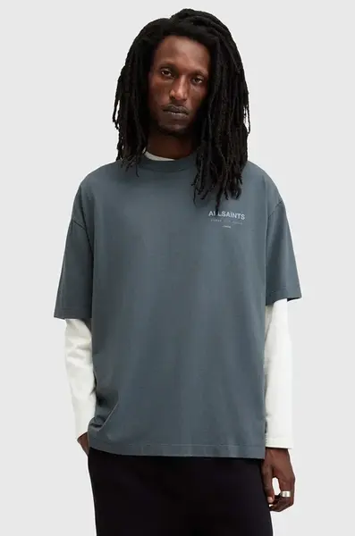 Bavlněné tričko AllSaints UNDERGROUND