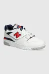 Kožené tenisky New Balance 550 bílá barva, BB550ESD