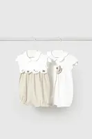 Dětské bavlněné dupačky Mayoral Newborn 2-pack 1752