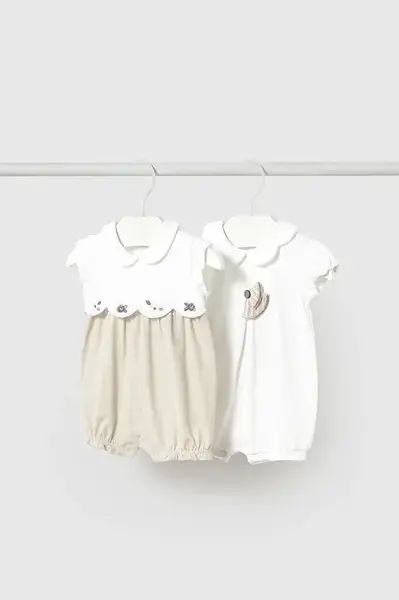 Dětské bavlněné dupačky Mayoral Newborn 2-pack 1752