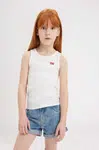 Dětský top Levi's bílá barva