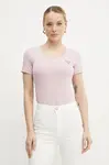 Tričko Guess fialová barva