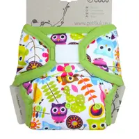 Petit Lulu Svrchní kalhotky suchý zip 1 ks veselé sovičky