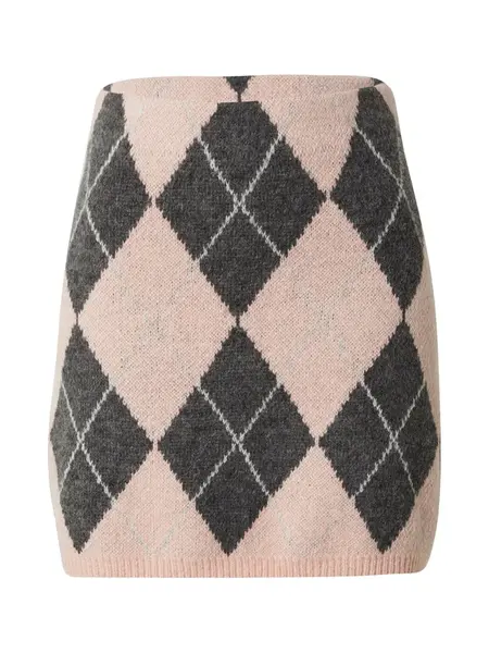 EDITED Sukňa 'Lo'  sivá / ružová