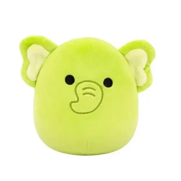 Squishmallows Zelený slon Franky, 13 cm