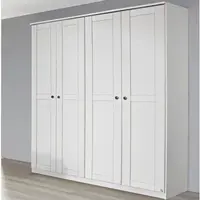 Šatní skříň Rosenheim, 181 cm, bílá