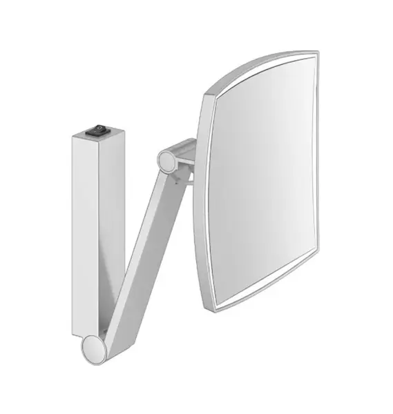 Keuco - Kosmetické nástěnné zrcátko s LED osvětlením, hliník 17613179004