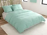 Hotelové obliečky z mikrovlákna JASMINE mentolové - prúžok 2 cm Rozmer obliečky: 2 ks 70 x 90 cm | 200 x 220 cm