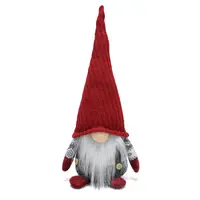 Skřítek červeno-šedý 39cm