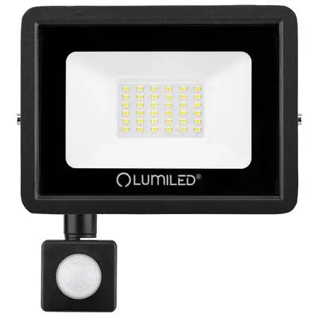 Lumiled LED reflektor Zuna 30W pohybové čidlo 4000K