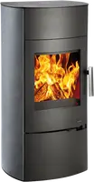 Haas+Sohn Krbová kamna MOLDE, černá/Denim blue