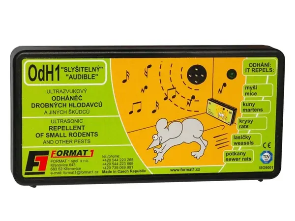 Agrofortel OdH1 slyšitelný plašič na myši, odháněč na myši, plašič kun - Baterie