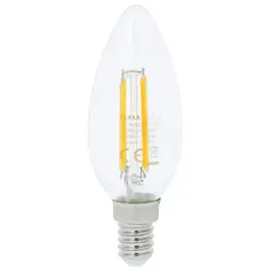 LED žárovka filament retro svíčka 6W E14 2700K 806LM