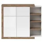 Komoda Sintra 45 2D2K dub samdal bílý/dub samdal bílý lesk