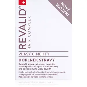 Revalid Hair Complex Vlasy a Nehty kapsle pro podporu růstu vlasů a kvalitu nehtů 30 cps